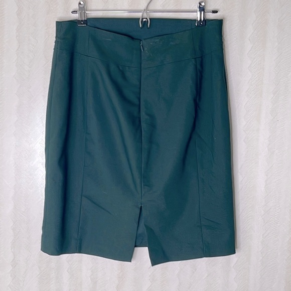 ❤️ EXPRESS Green high waisted mini Skirt Size 10 - Picture 4 of 6